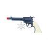 Pistole revolver klapac plast 23x12cm s erifskm odznakem na kart - Cena : 28,- K s dph 
