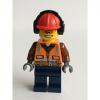 LEGO<sup></sup> City - Construction Worker - Orange Zipper