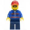 LEGO<sup></sup> City - Blue Jacket with Pockets and Orange Stripes