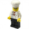 LEGO<sup></sup> City - Chef - White Torso with 8 Buttons