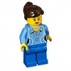 LEGO<sup></sup> Creator - Medium Blue Female Shirt with Two Buttons and Shel