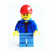 LEGO<sup></sup> City - Blue Jacket over Dark Red V-Neck Sweater