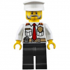 LEGO<sup></sup> City - Fire Boat Captain - White Shirt with Red Tie