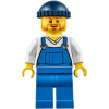 LEGO<sup></sup> City - Fire Lighthouse Keeper - Overalls Blue over V-Neck