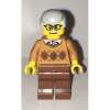 LEGO<sup></sup> City - Grandfather - Medium Dark Flesh Argyle Sweater