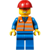 LEGO<sup></sup> Juniors - Orange Vest with Safety Stripes - Blue Legs