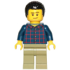 LEGO<sup></sup> City - Dad - Dark Blue Plaid Button Shirt