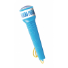 Mikrofon karaoke modr plast na baterie se svtlem v krabici 17x34x7cm - Cena : 290,- K s dph 