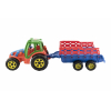 Traktor s vlekem plast 75cm - rzn barvy - Cena : 320,- K s dph 