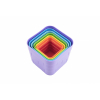 Kubus pyramida skldanka plast hranat barevn 7ks v sku 12m+ - Cena : 80,- K s dph 