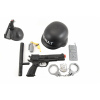 Sada SWAT helma+pistole na setrvank s doplky plast v sce - Cena : 197,- K s dph 