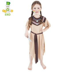 Obrázek Dětský kostým Indiánka s páskem (M) EKO
