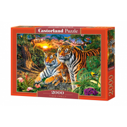 Obrázek Puzzle Castorland 2000 dílků - Tygří rodinka