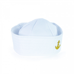 Obrázek Dětská čepice námořník bílá s kotvou pro dospělé