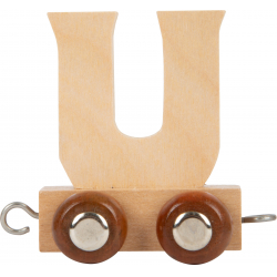 Obrázek Dřevěný vláček vláčkodráhy abeceda písmeno U