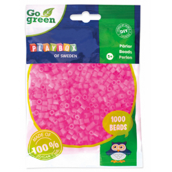 Obrázek Zažehlovací korálky 1000ks růžové Go Green