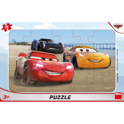 Obrázek CARS ZÁVODÍ 15 deskové Puzzle