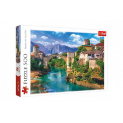 Obrázek Puzzle Starý most v Mostaru, Bosna a Hercegovina 500 dílků 48x34cm v krabici 40x26,5x4,5cm