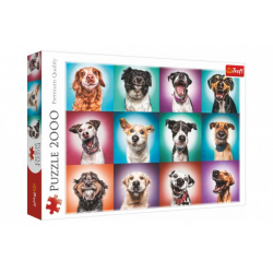 Obrázek Puzzle Legrační psí portréty II 2000 dílků 96,1x68,2cm v krabici 40x27x6cm