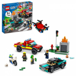 Obrázek LEGO<sup><small>®</small></sup> City 60319 - Hasiči a policejní honička