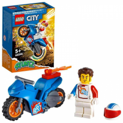Obrázek LEGO<sup><small>®</small></sup> City 60298 - Kaskadérská motorka s raketovým pohonem