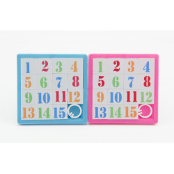 Obrázek Bewegen Sie Puzzle Zahlen Kunststoff 8x8cm - 4 Farben