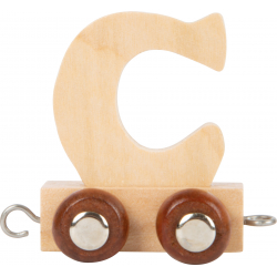 Obrázek Dřevěný vláček vláčkodráhy abeceda písmeno C