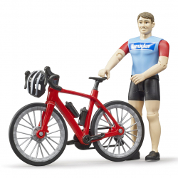 Obrázek Bruder Silniční kolo s figurkou cyklisty