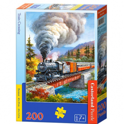 Obrázek Puzzle Castorland 200 dílků premium - Vlak přejíždějící řeku