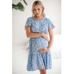 Obrázek Těhotenské a kojící šaty Lovely Dress milk & love modrá S