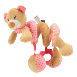 Obrázek Hračka na postýlku Spirála Baby Mix medvídek růžový