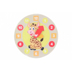 Obrázek Dřevěné hodiny - žirafa