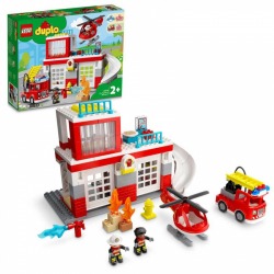 Obrázek LEGO<sup><small>®</small></sup> DUPLO<sup><small>®</small></sup> 10970 - Hasičská stanice a vrtulník