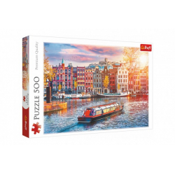 Obrázek Puzzle Amsterdam, Nizozemí 500 dílků 48x34cm v krabici 39,5x27x4,5cm