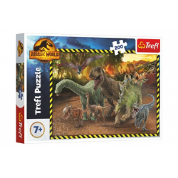 Obrázek Puzzle Dinosauři z Jurského parku 48x34cm 200 dílků v krabici 33x23x4cm