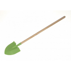Obrázek Rýč špičatý zelený s násadou kov/dřevo 80cm nářadí