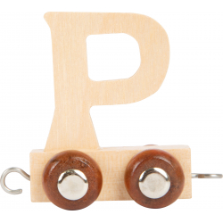 Obrázek Dřevěný vláček vláčkodráhy abeceda písmeno P