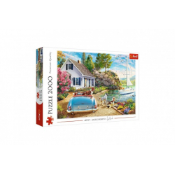 Obrázek Puzzle Prázdninové útočiště 2000 dílků 96,1x68,2cm v krabici 40x27x6cm