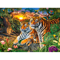 Obrázek Puzzle Castorland 180 dílků - Tygří rodinka