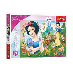 Obrázek Puzzle Krásná Sněhurka/Disney Princess 200 dílků 48x34cm v krabici 33x23x4cm