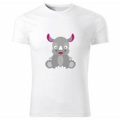 Obrázek T-Shirt Fröhliche Tiere - Nashorn, Größe S
