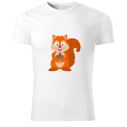 Obrázek T-Shirt Fröhliche Tiere - Eichhörnchen, Größe S