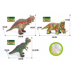 Obrázek Dinosaurus měkký 3 druhy 34 cm