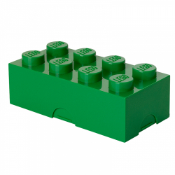 Obrázek LEGO<sup><small>®</small></sup> box na svačinu 100 x 200 x 75 mm - tmavě zelená