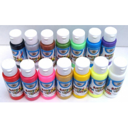 Obrázek Barva na textil 60ml- assort 15 barev