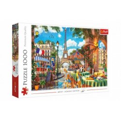 Obrázek Puzzle Pařížské ráno 68x48cm 1000 dílků v krabici 40x27x6cm