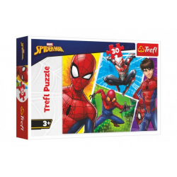 Obrázek Puzzle Spiderman a Miguel/Disney 27x20cm 30 dílků v krabičce 21x14x4cm