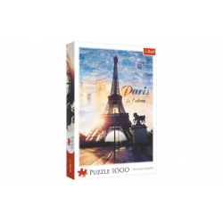 Obrázek Puzzle Paříž o soumraku 1000 dílků 48x68,3cm v krabici 27x40x6cm