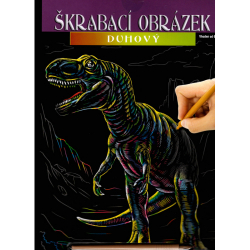 Obrázek Škrabací obrázek - duhový - Tarbosaurus