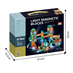 Obrázek Kuličkodráha magnetická se světlem 150 ks